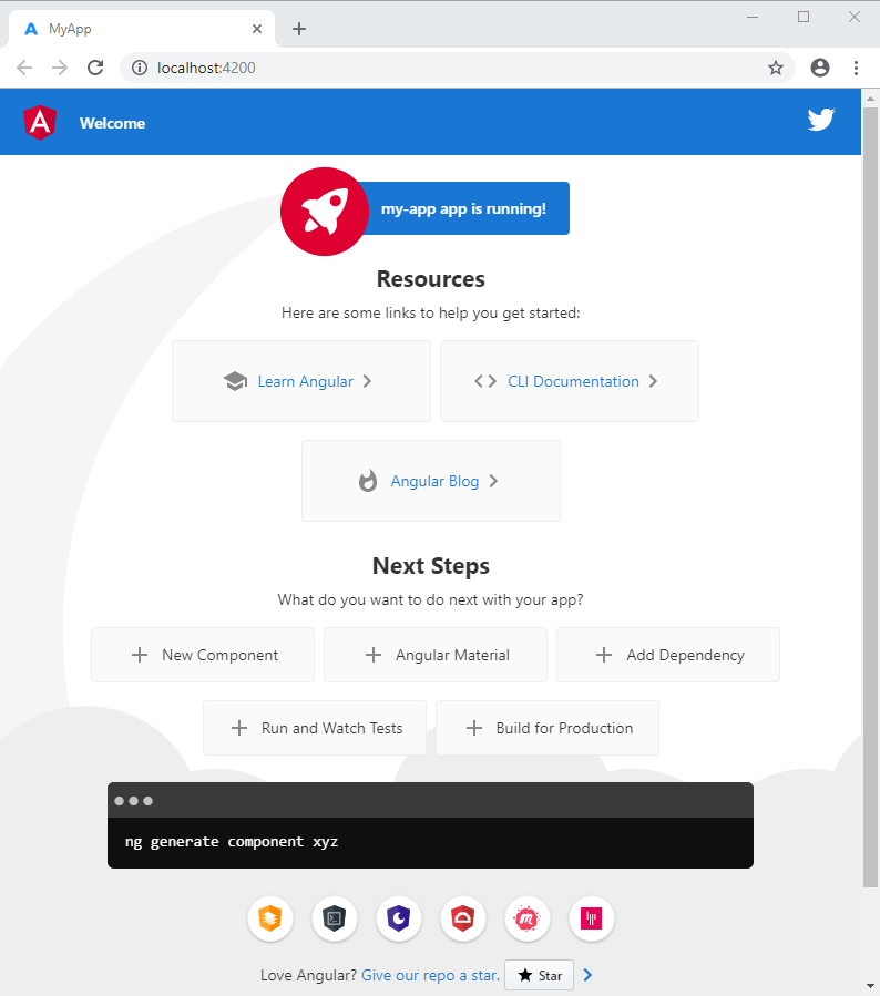Angular - Setting up the local environment and